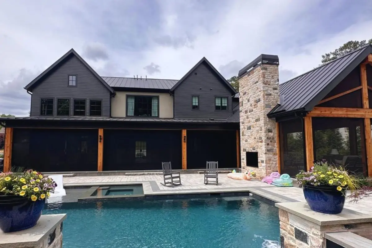 Lifestyle — screened porch, screen partially up