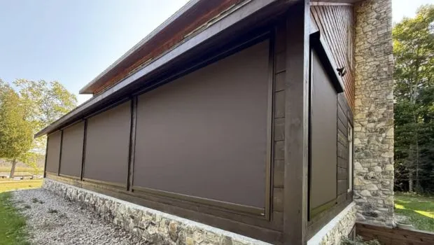 Motorized retractable screens on a Wisconsin patio — Apollo PowerScreens
