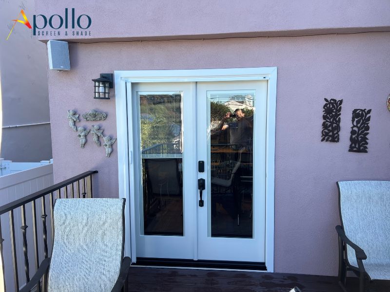 French Door Screens With a Latch