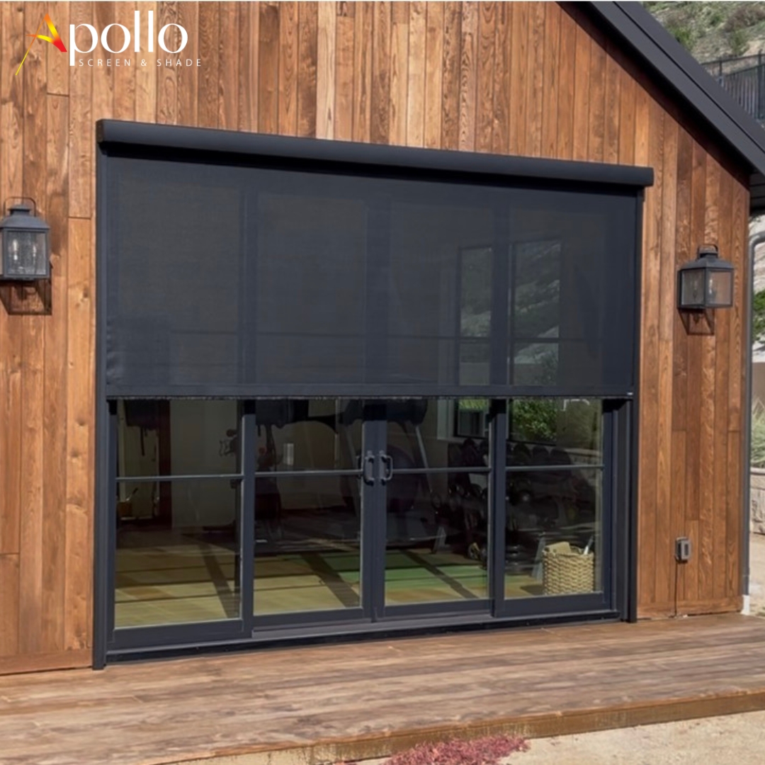 Custom Privacy Shade for a Modern Home Gym in Agoura Hills, CA